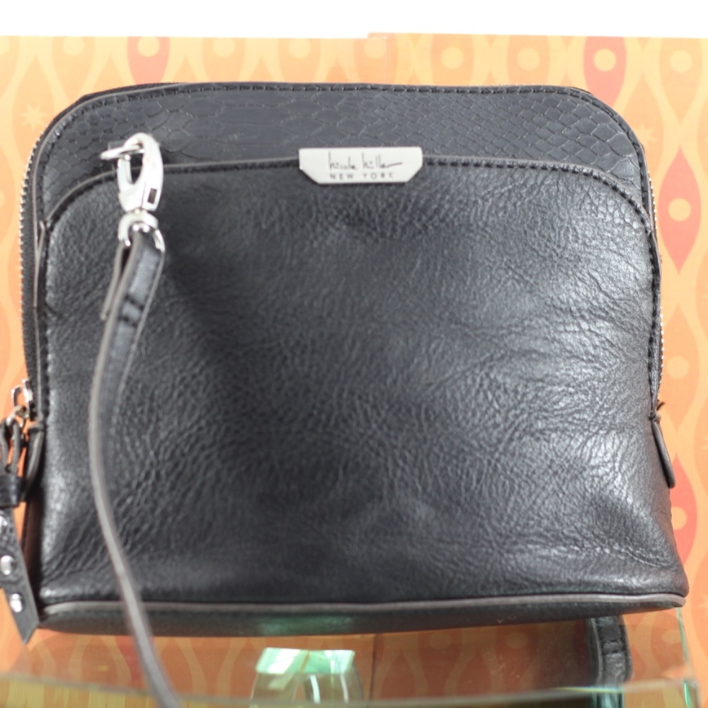 Nicole Miller Black Vegan Mini Bag